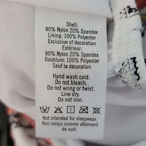 Janie and Jack Ruffled Floral Print White and Pink One Piece Swimsuit Baby 3-6M - Picture 9 of 10